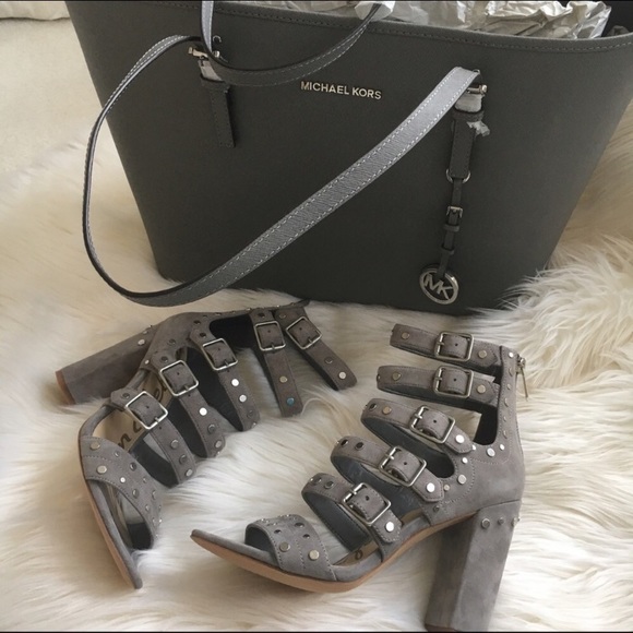 Sam Edelman Grey Suede Heels - Picture 8 of 8